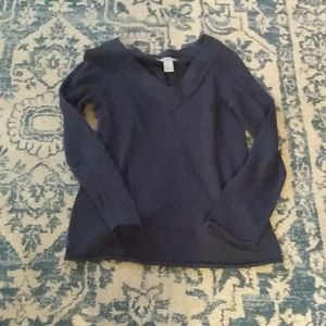 Nurture Navy Cotton Linen Sweater s